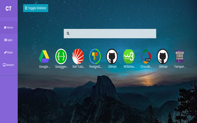 Customized newtab  from Chrome web store to be run with OffiDocs Chromium online