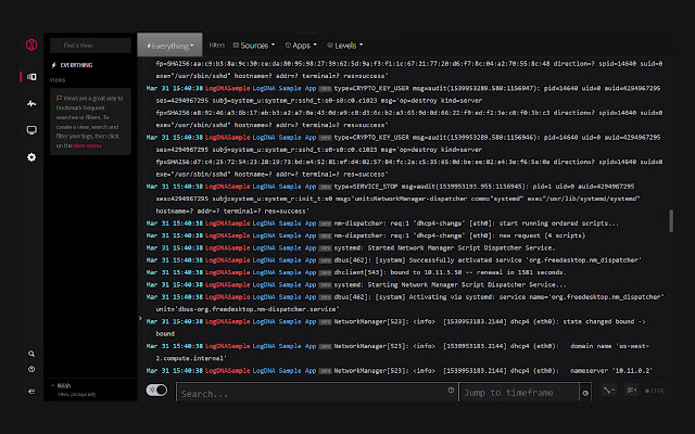 Customize LogDNA  from Chrome web store to be run with OffiDocs Chromium online