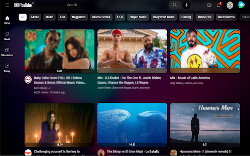 Customizer YouTube™  from Chrome web store to be run with OffiDocs Chromium online