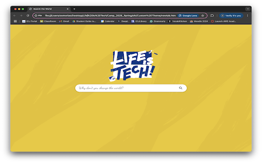 Custom New Tab with Theme  from Chrome web store to be run with OffiDocs Chromium online