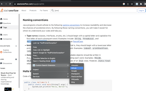 CustomSearch Extension  from Chrome web store to be run with OffiDocs Chromium online