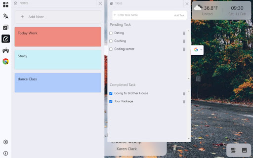 Custom Tab For Chrome  from Chrome web store to be run with OffiDocs Chromium online