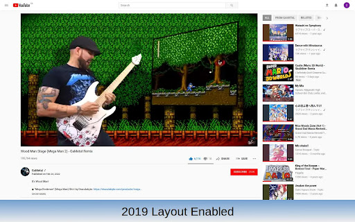 CustomTube Restore the Old YouTube Layout  from Chrome web store to be run with OffiDocs Chromium online