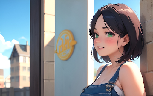 Cute Anime Girl Wallpaper  from Chrome web store to be run with OffiDocs Chromium online