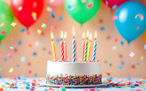 Cute Birthday Cake  from Chrome web store to be run with OffiDocs Chromium online