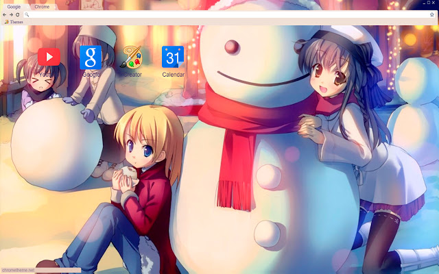 Cute christmas girl them 1920x1080  from Chrome web store to be run with OffiDocs Chromium online