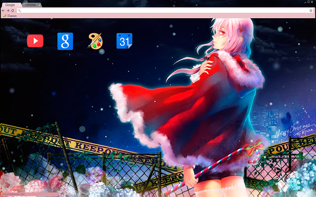 Cute christmas girl theme 1680x1050  from Chrome web store to be run with OffiDocs Chromium online