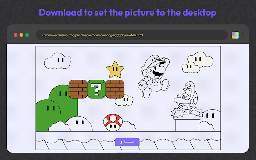 Cute ColorBook Coloring Book Online  from Chrome web store to be run with OffiDocs Chromium online