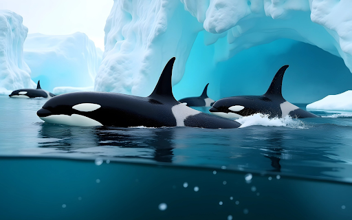 Cute Dolphins  from Chrome web store to be run with OffiDocs Chromium online