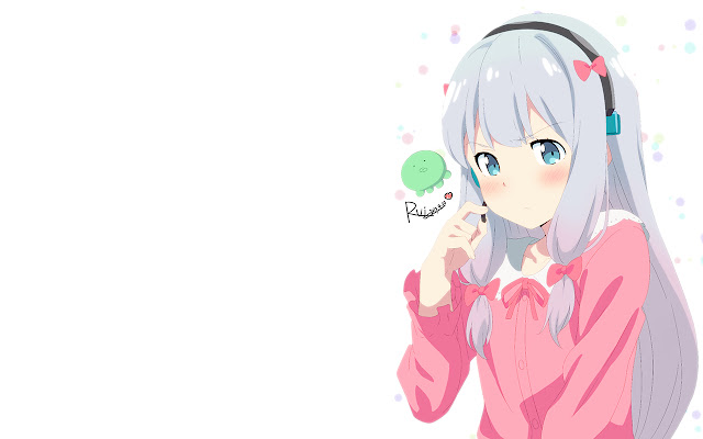 Cute Eromanga Sensei theme with Sagiri  from Chrome web store to be run with OffiDocs Chromium online