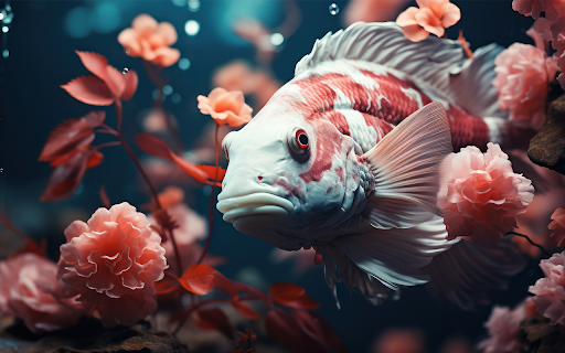 cute fish with vegetation  from Chrome web store to be run with OffiDocs Chromium online