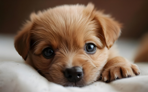 Cute golden puppy  from Chrome web store to be run with OffiDocs Chromium online