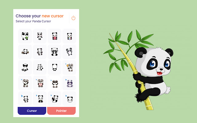 Cute Panda Cursor  from Chrome web store to be run with OffiDocs Chromium online
