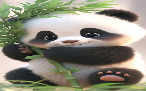 Cute panda wallpaper  from Chrome web store to be run with OffiDocs Chromium online
