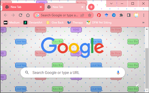 Cute Pixel Valentines Phrases red version  from Chrome web store to be run with OffiDocs Chromium online