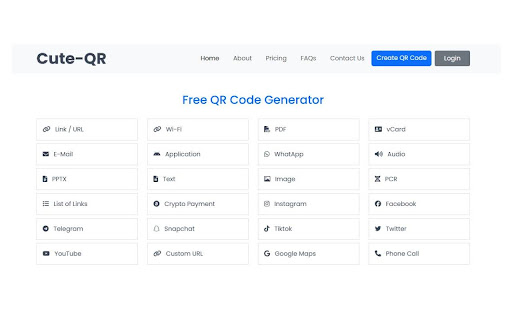 Cute QR Redirect  from Chrome web store to be run with OffiDocs Chromium online