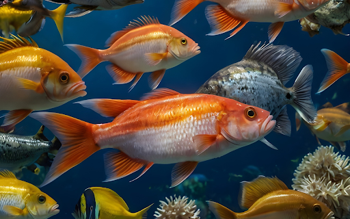 Cute sea fish  from Chrome web store to be run with OffiDocs Chromium online