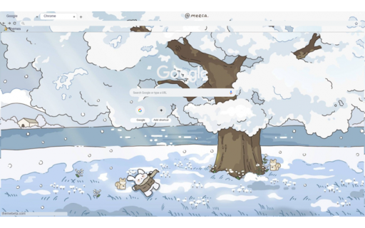Cute theme  from Chrome web store to be run with OffiDocs Chromium online