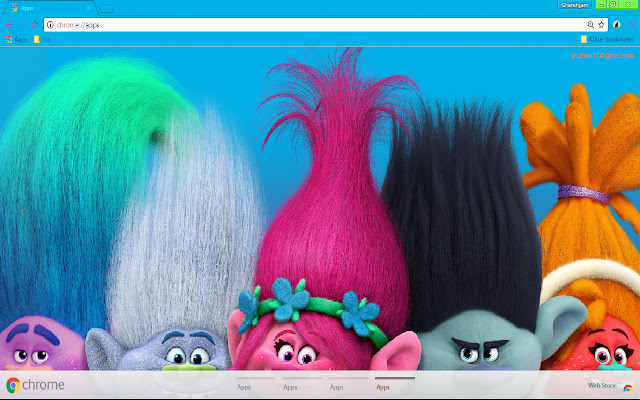 Cute Trolls 1366x768  from Chrome web store to be run with OffiDocs Chromium online
