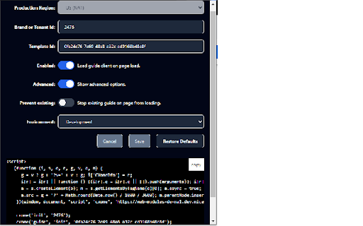 CXone Guide Plugin  from Chrome web store to be run with OffiDocs Chromium online