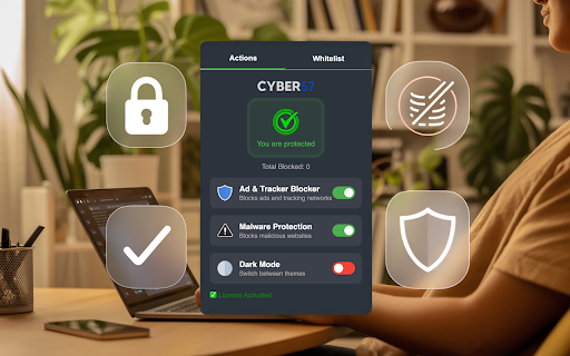 Cyber 57 Shield  from Chrome web store to be run with OffiDocs Chromium online