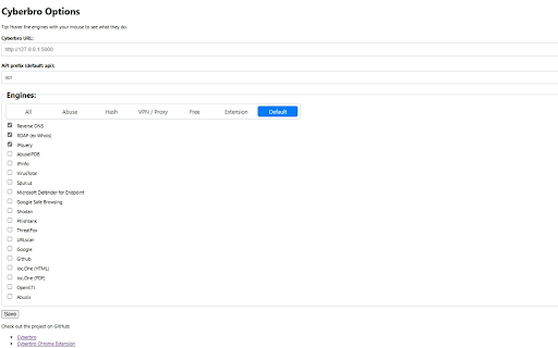 Cyberbro Analyzer  from Chrome web store to be run with OffiDocs Chromium online
