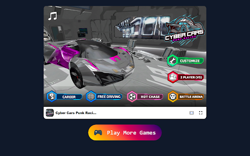 Cyber Cars Punk Racing Game Engage in Explosive Combat Races!  from Chrome web store to be run with OffiDocs Chromium online