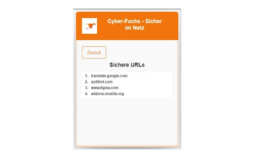 Cyber Fuchs Sicher im Netz  from Chrome web store to be run with OffiDocs Chromium online