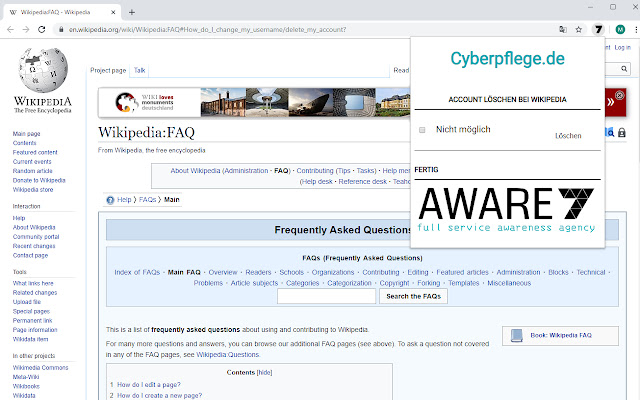 Cyberpflege  from Chrome web store to be run with OffiDocs Chromium online