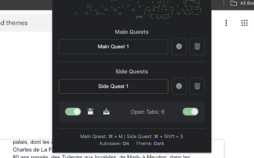 CyberQuest  from Chrome web store to be run with OffiDocs Chromium online