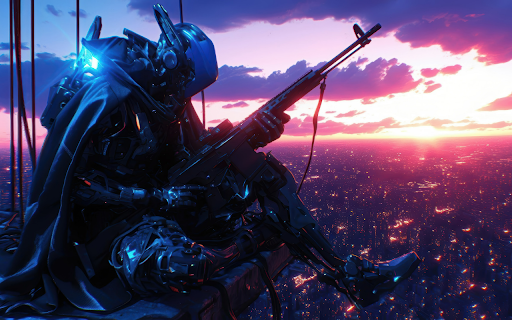 Cyber Sentinel at Dusk  from Chrome web store to be run with OffiDocs Chromium online