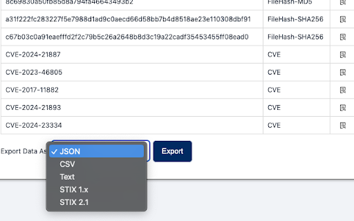 Cyble Vision | Indicator Search  from Chrome web store to be run with OffiDocs Chromium online