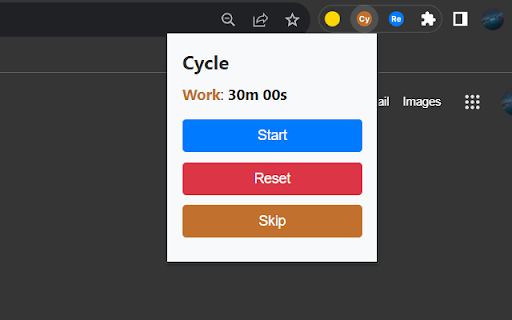 Cycle: Healthy Work Life Balance  from Chrome web store to be run with OffiDocs Chromium online