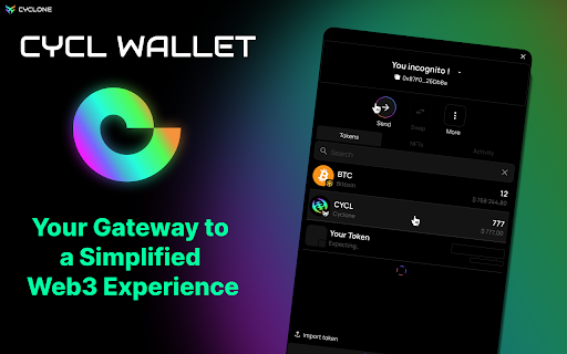 Cyclone Wallet  from Chrome web store to be run with OffiDocs Chromium online