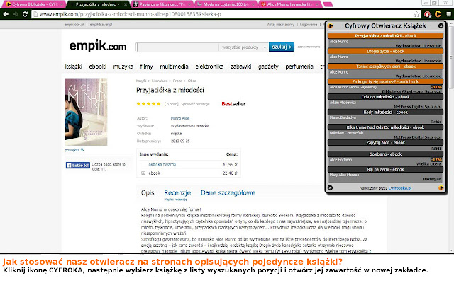 Cyfrowy Otwieracz Książek (CYFROK)  from Chrome web store to be run with OffiDocs Chromium online