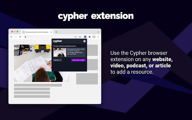 Cypher  from Chrome web store to be run with OffiDocs Chromium online