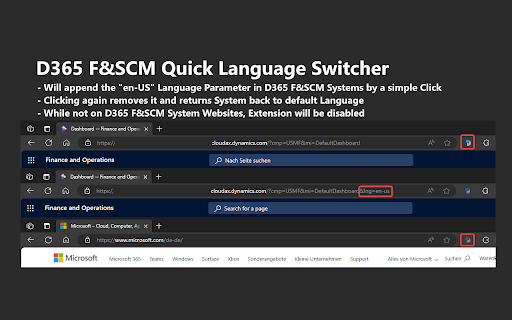 D365FSCM Language Switcher  from Chrome web store to be run with OffiDocs Chromium online