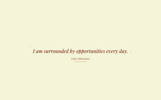 Daily Affirmations  from Chrome web store to be run with OffiDocs Chromium online