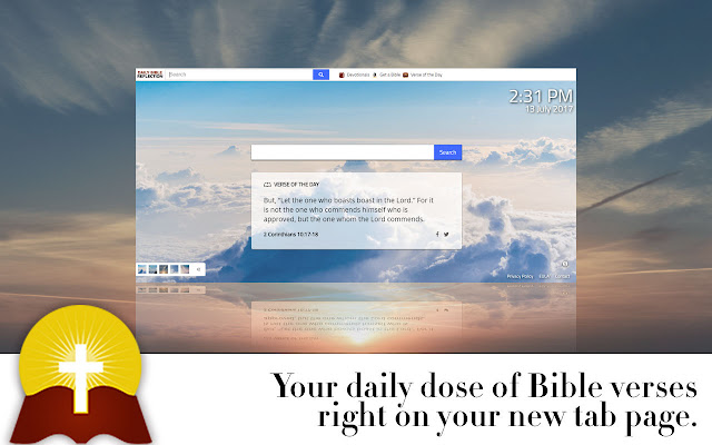 Daily Bible Reflection  from Chrome web store to be run with OffiDocs Chromium online