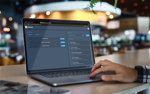 DailyDash  from Chrome web store to be run with OffiDocs Chromium online