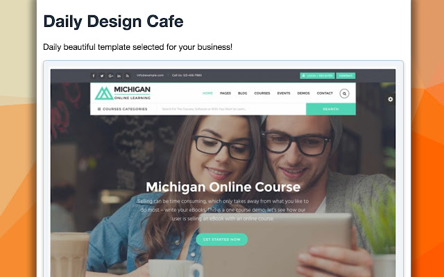 Daily Design Cafe  from Chrome web store to be run with OffiDocs Chromium online