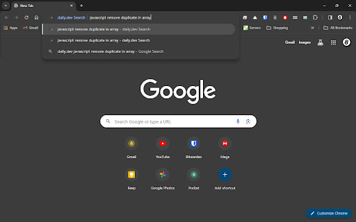 daily.dev Search  from Chrome web store to be run with OffiDocs Chromium online