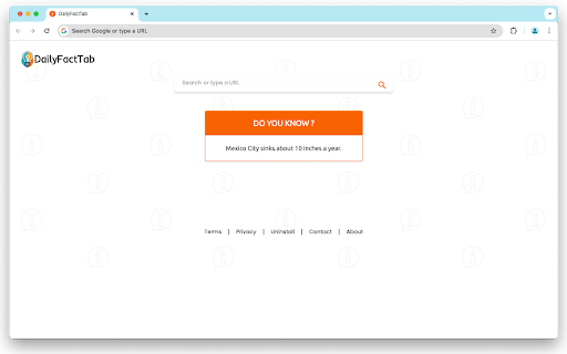 DailyFactTab  from Chrome web store to be run with OffiDocs Chromium online