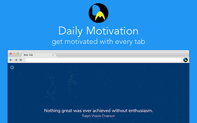 Daily Motivation Motivational Quotes  from Chrome web store to be run with OffiDocs Chromium online