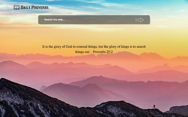Daily Proverbs  from Chrome web store to be run with OffiDocs Chromium online