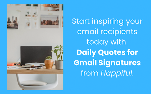 Daily Quotes for Gmail Signatures  from Chrome web store to be run with OffiDocs Chromium online