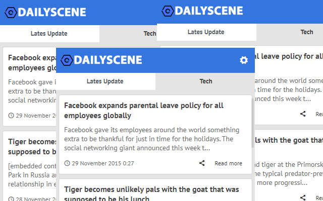 Daily Scene آخر أخبار المدونة من متجر Chrome الإلكتروني ليتم تشغيلها باستخدام OffiDocs Chromium عبر الإنترنت