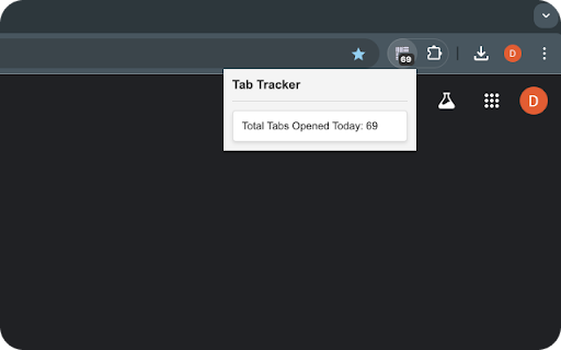 Daily Tab Tracker  from Chrome web store to be run with OffiDocs Chromium online