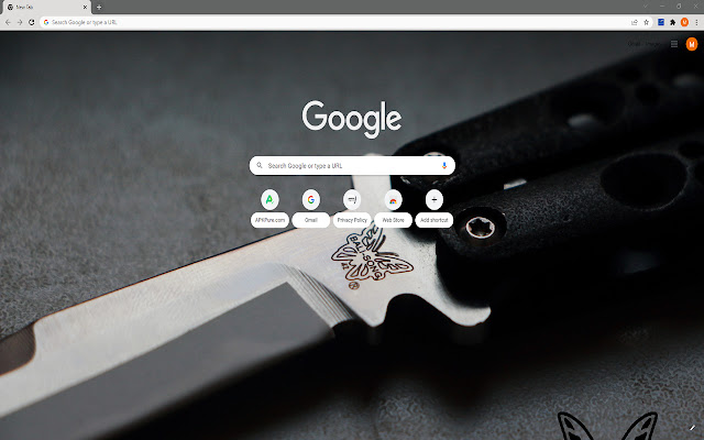 Damascus Knives HD Theme  from Chrome web store to be run with OffiDocs Chromium online