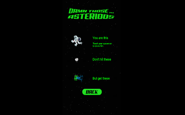 Damn those ... Asteroids  from Chrome web store to be run with OffiDocs Chromium online